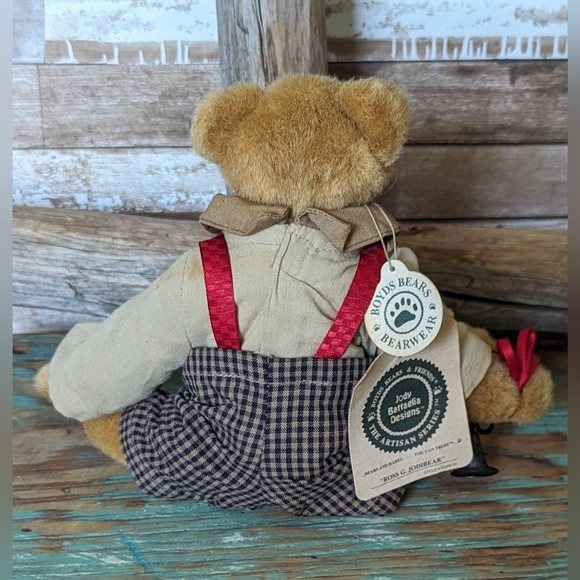 Boyds Bears Ross G Jodibear 92000-08 Patriotic Plush Teddy With Bugle - Picture 3 of 10